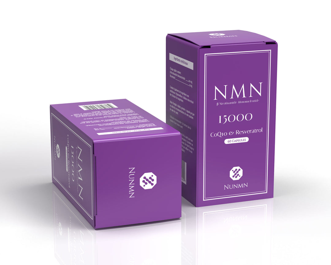 NMN 15000 & Resveratrol Supplement NAD+ Booster - NUNMN